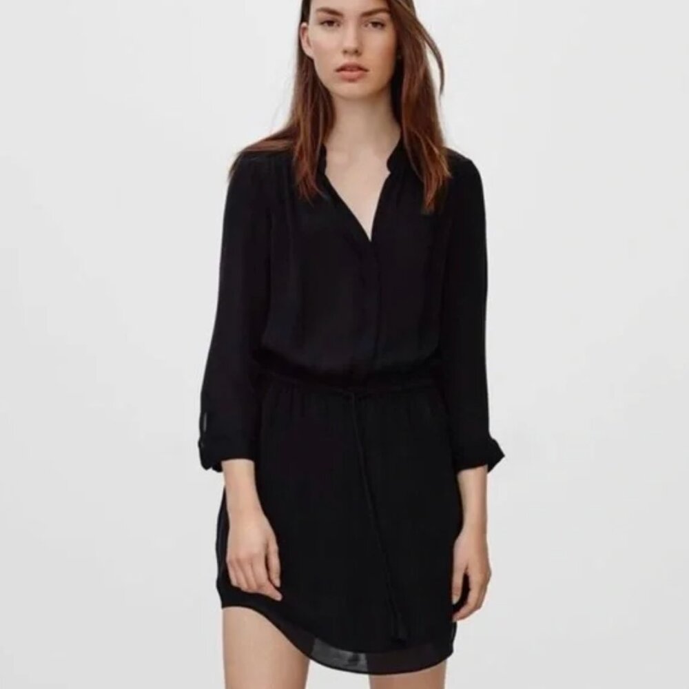 Aritzia Babaton Bennett Silk Shirtdress